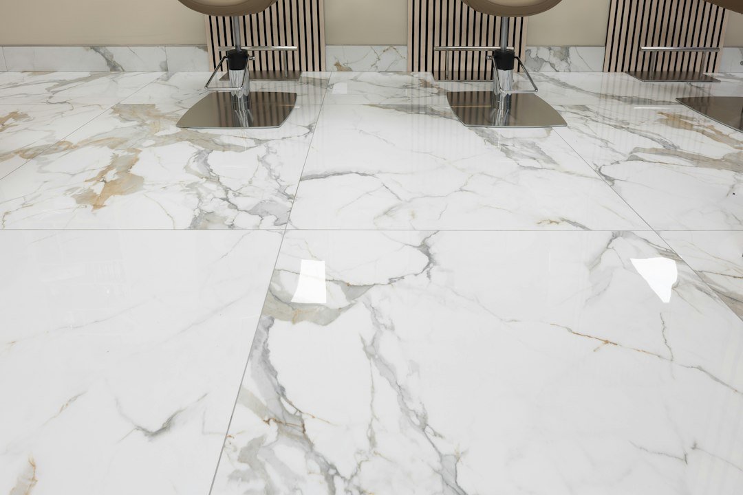 Clean luxury tile floor
